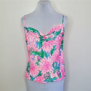 NWT Lilly Pulitzer Bobbie Top In Pink Blossom Try Your Zest | XS